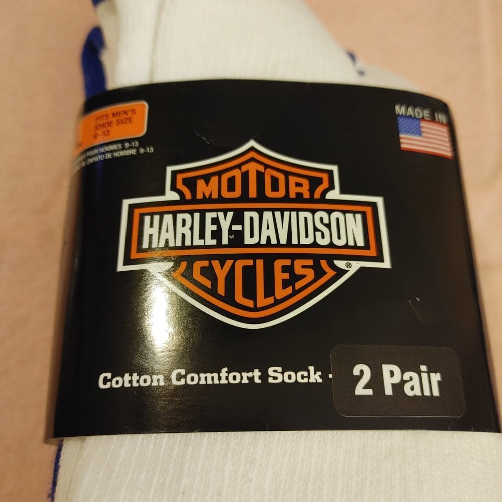 𝅺432 Harley-Davidson	2-pack Cotton Comfort crew socks